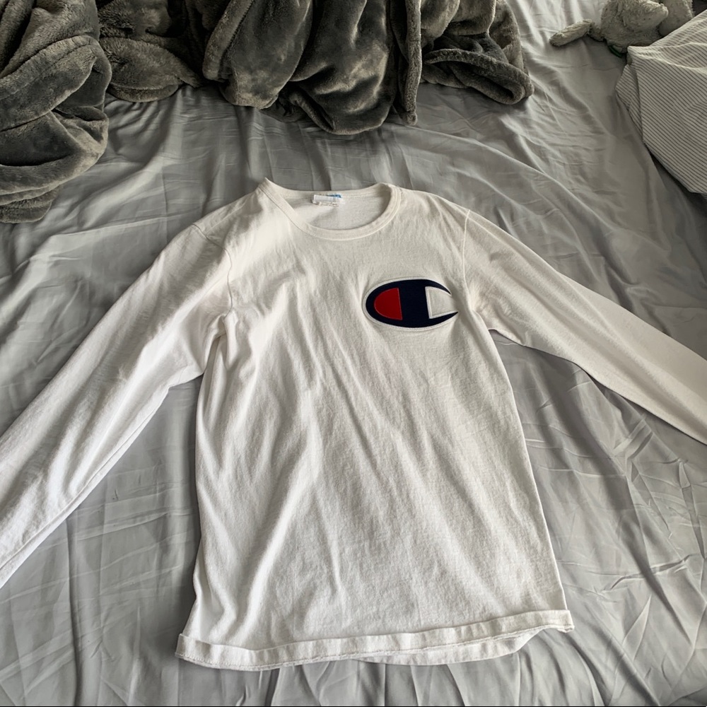 Champion Logo Long Sleeve Tee